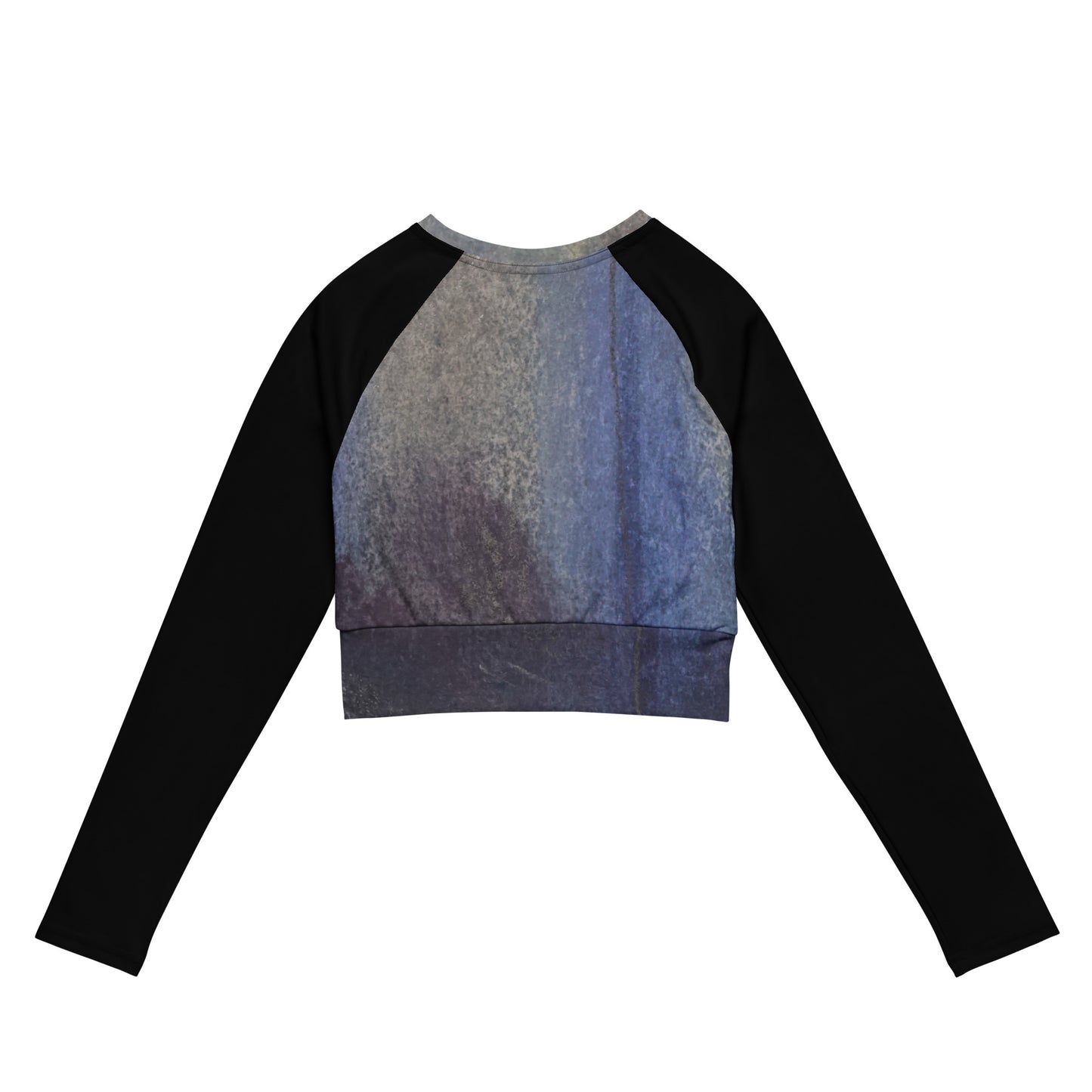 Through the Fog ~ Recycled long-sleeve crop top