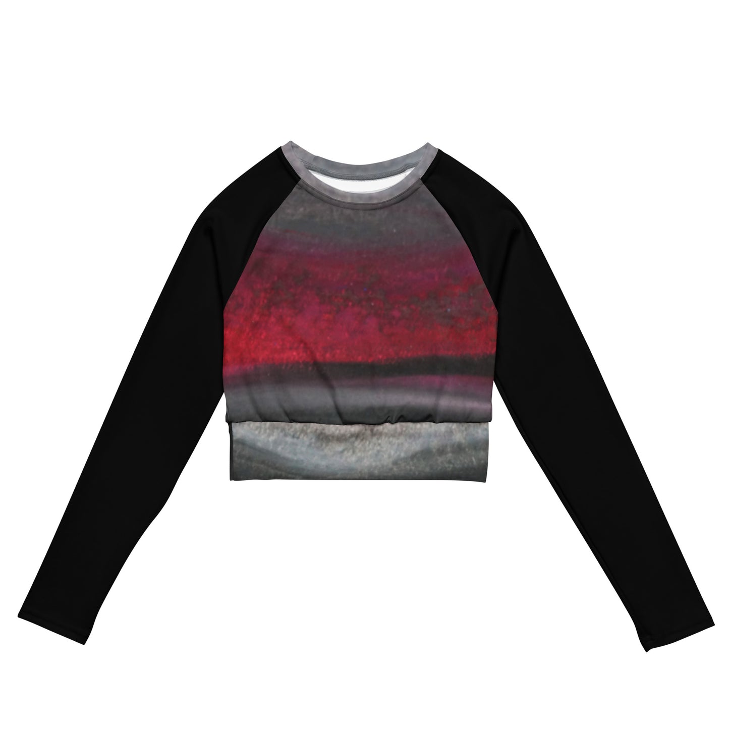 Be Adventurous ~ Recycled long-sleeve crop top