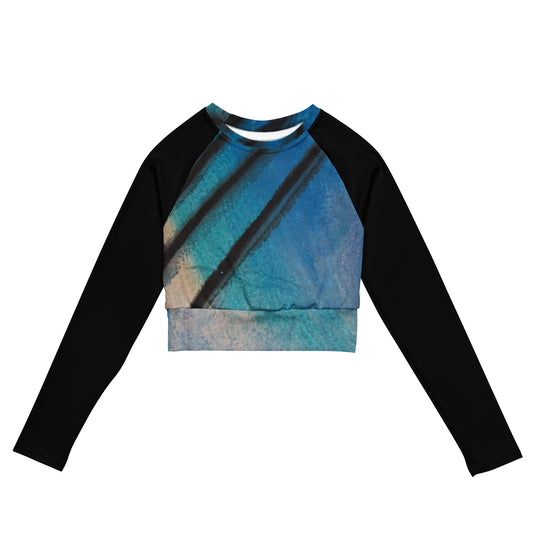 2017 Collection ~ Recycled long-sleeve crop top