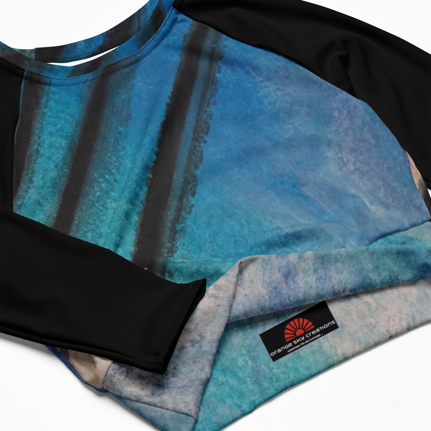 2017 Collection ~ Recycled long-sleeve crop top