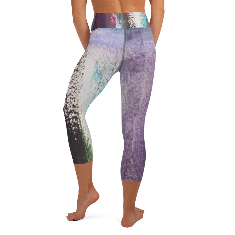 Berry Reflection ~ Active Capri Leggings