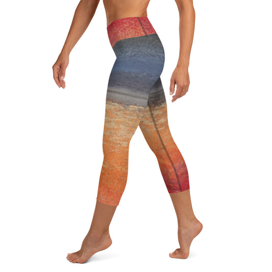 Red Sky ~ Active Capri Leggings
