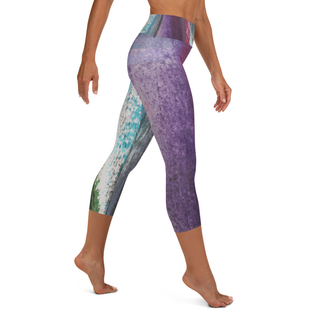 Berry Reflection ~ Active Capri Leggings