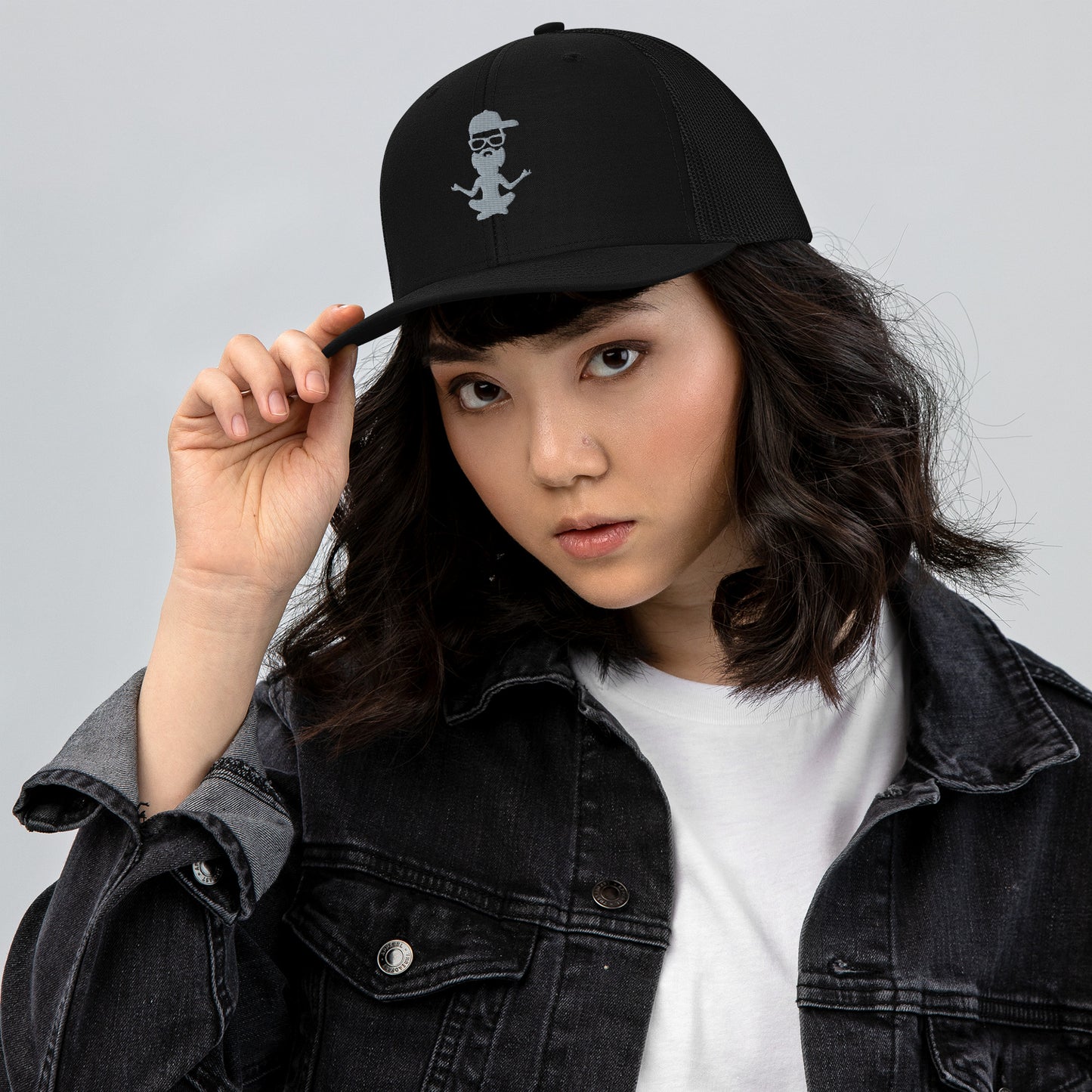 Yoga with Brett ~ Embroidered Logo Trucker Cap