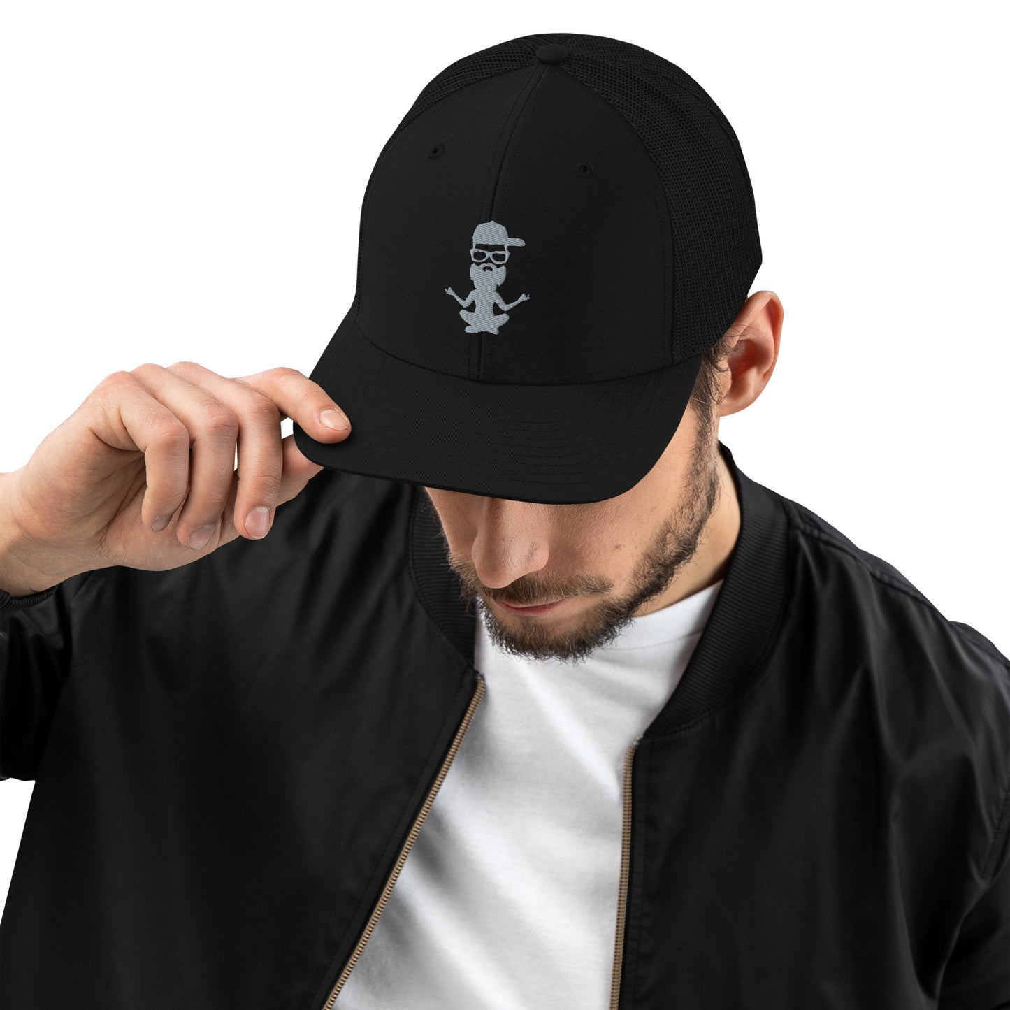 Yoga with Brett ~ Embroidered Logo Trucker Cap