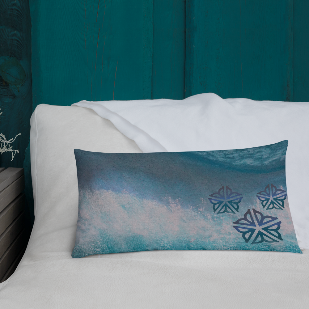 Be in the Flow ROC ~ Decorative ART Pillow (20 X 12")