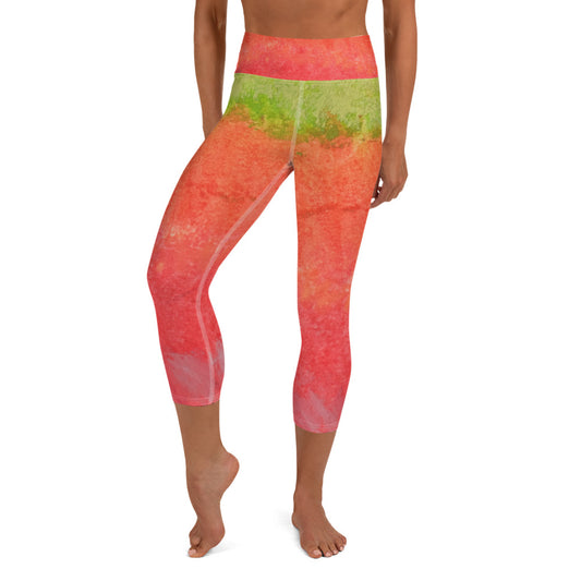 Feeling Tropical ~ Yoga Capri Leggings
