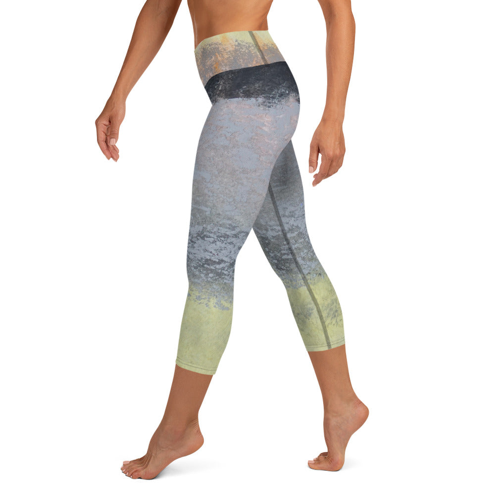 Out of the Fog ~ Yoga Capri Leggings