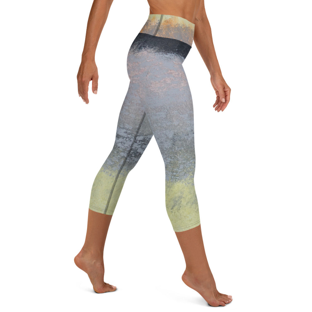 Out of the Fog ~ Yoga Capri Leggings