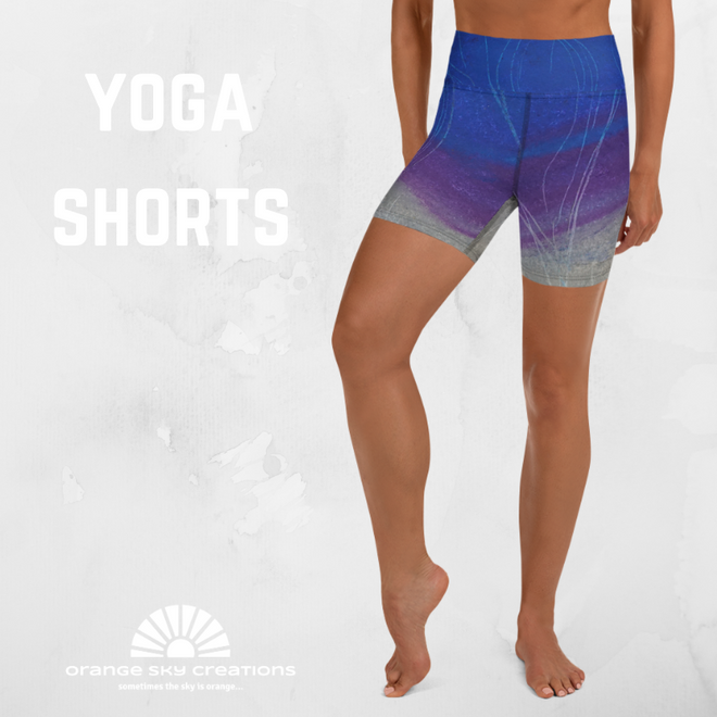 Yoga Shorts ~ Wearable Art