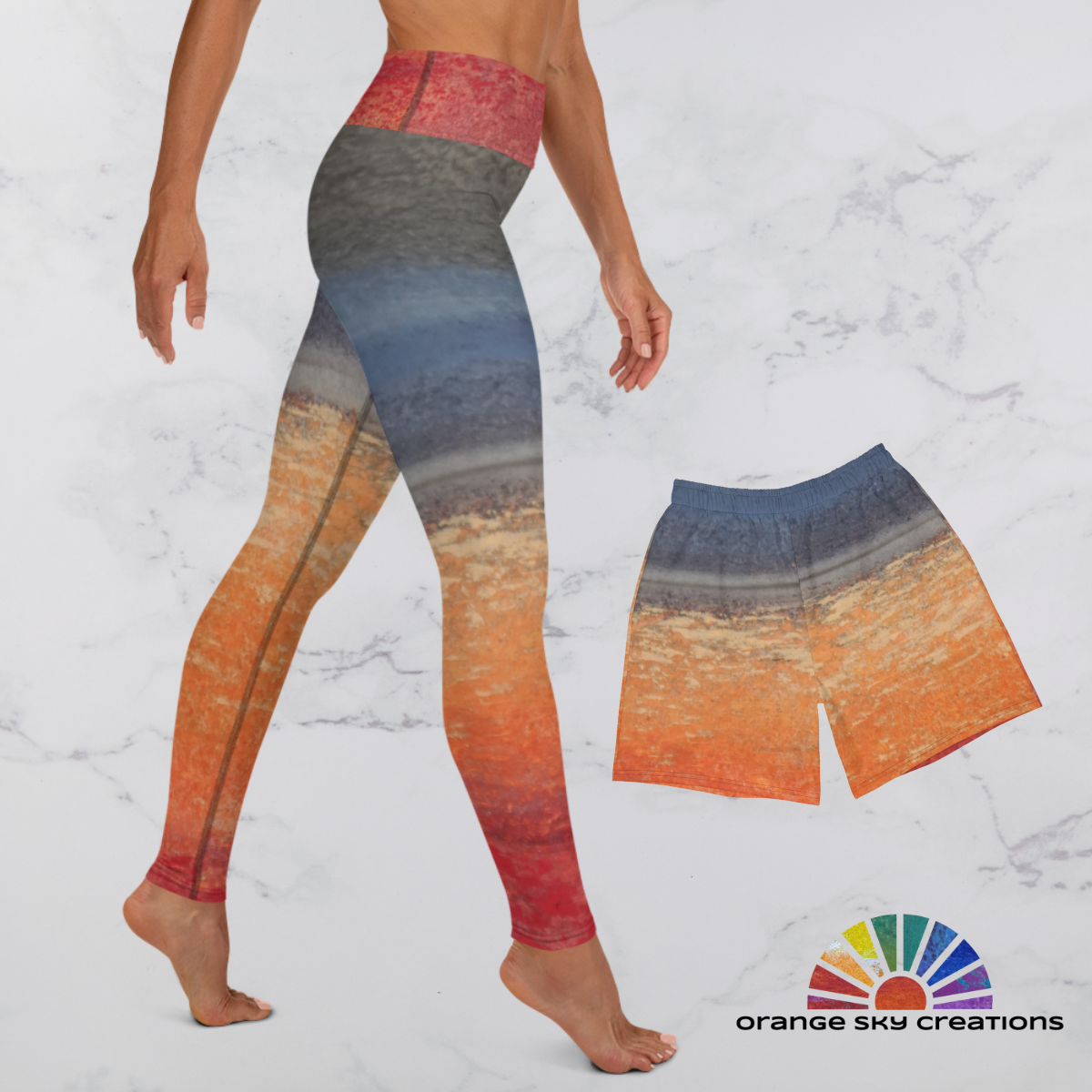 Red Sky ~ Active Capri Leggings
