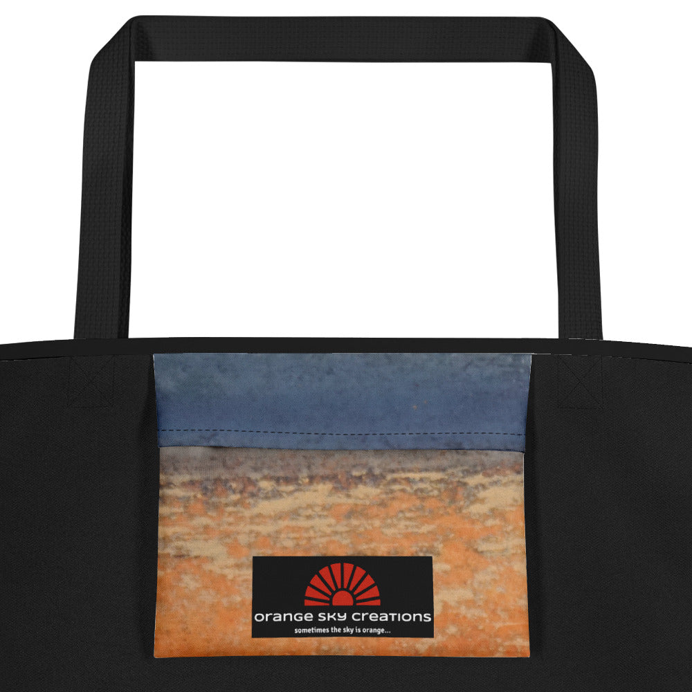 Yoga with Brett, Feel the Good ~ All-Over Print Large Tote Bag