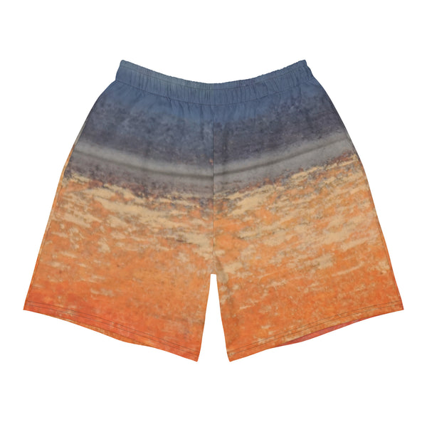 Yoga with Brett Red Sky ~ Men's Recycled Athletic Shorts