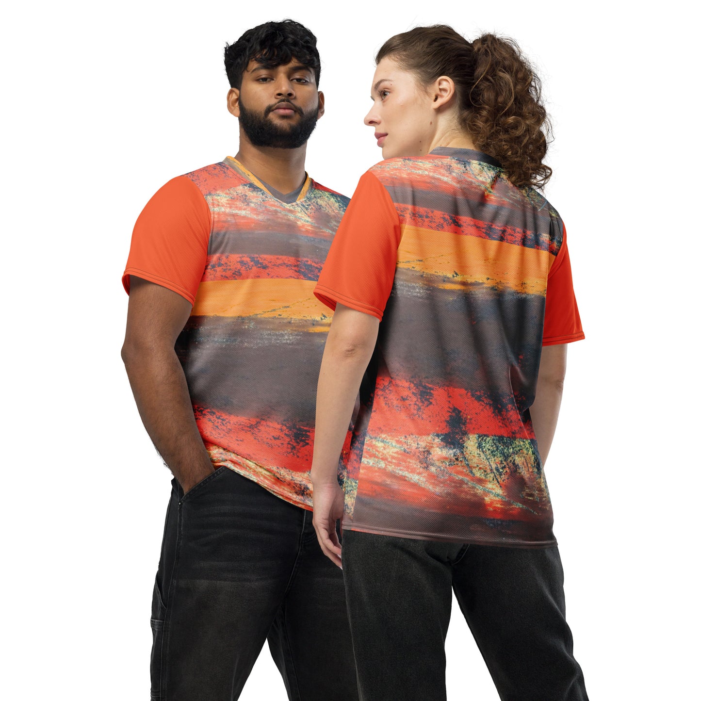 Recycled Unisex Sports Jersey ~ Feel the Fire