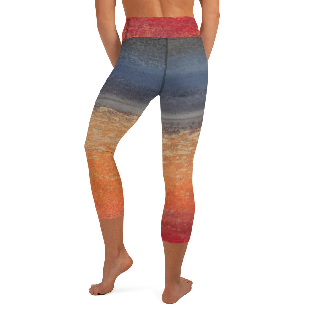 Red Sky ~ Active Capri Leggings