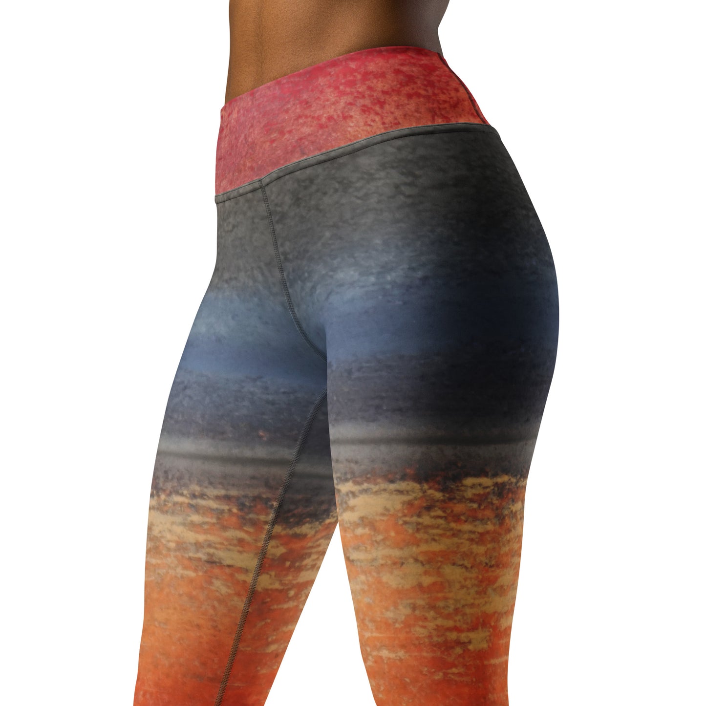 Yoga with Brett on Red Sky ~ Active Yoga Leggings