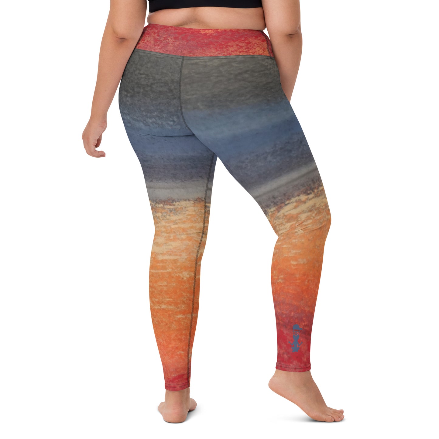 Yoga with Brett on Red Sky ~ Active Yoga Leggings