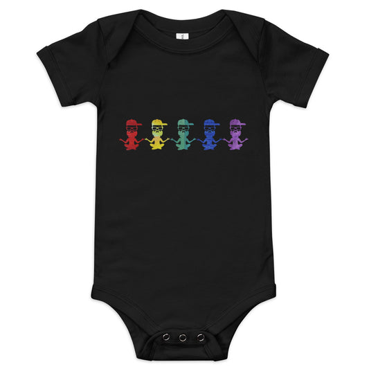 Yoga with Brett ~ PRIDE edition ~ Baby short sleeve onesie