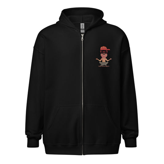 Yoga with Brett / Feel the Good ~ Unisex heavy blend zip hoodie