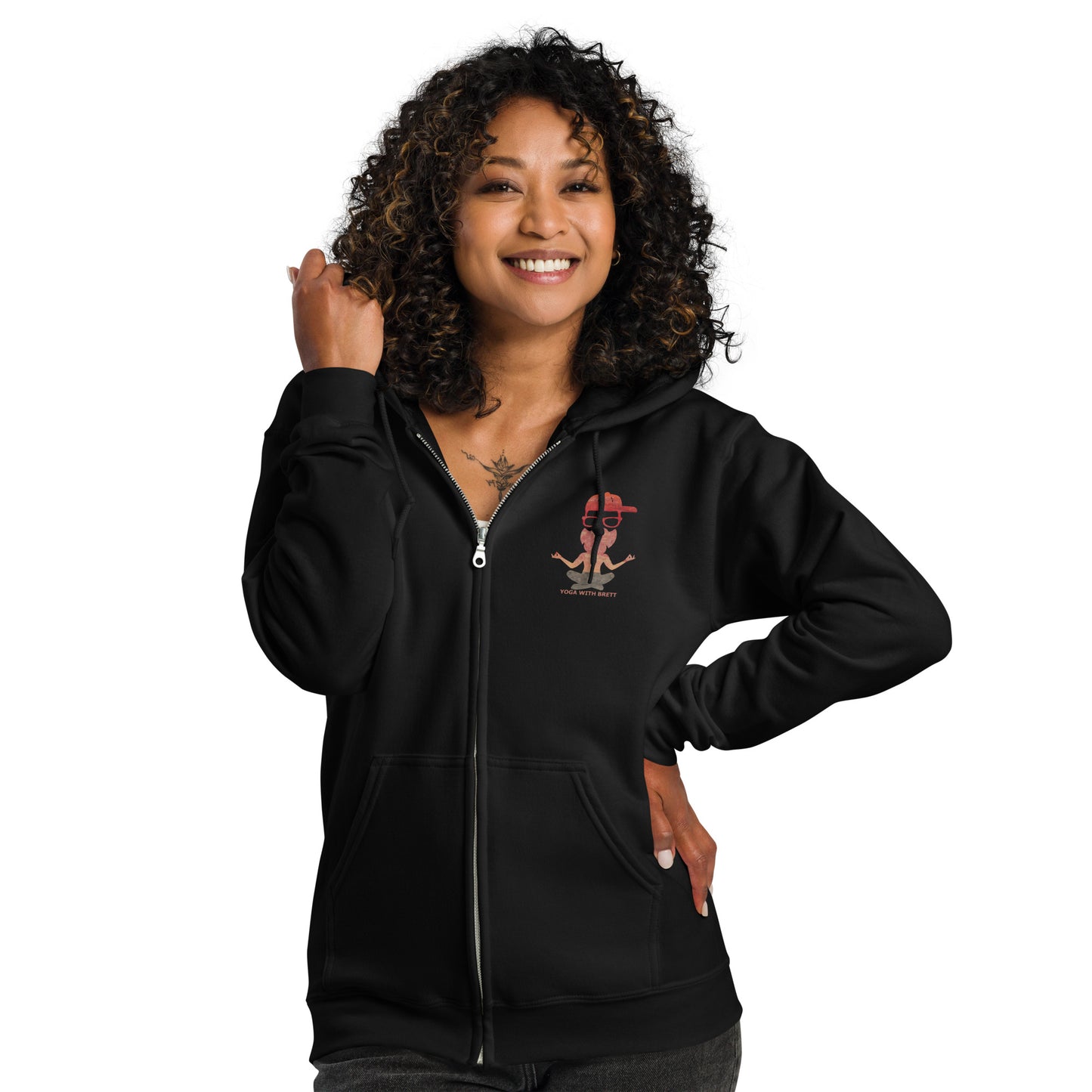 Yoga with Brett / Feel the Good ~ Unisex heavy blend zip hoodie