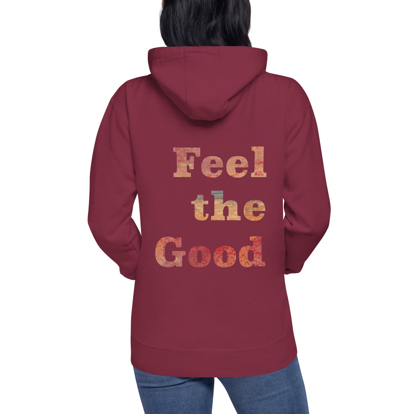 Yoga with Brett / Feel the Good Unisex Hoodie drawstring