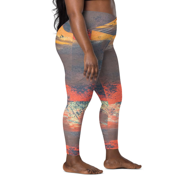 Feel the Fire ~ Crossover leggings with pockets