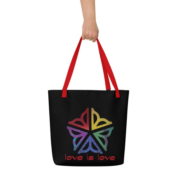 ROC Pride Love is Love ~ Large Tote Bag