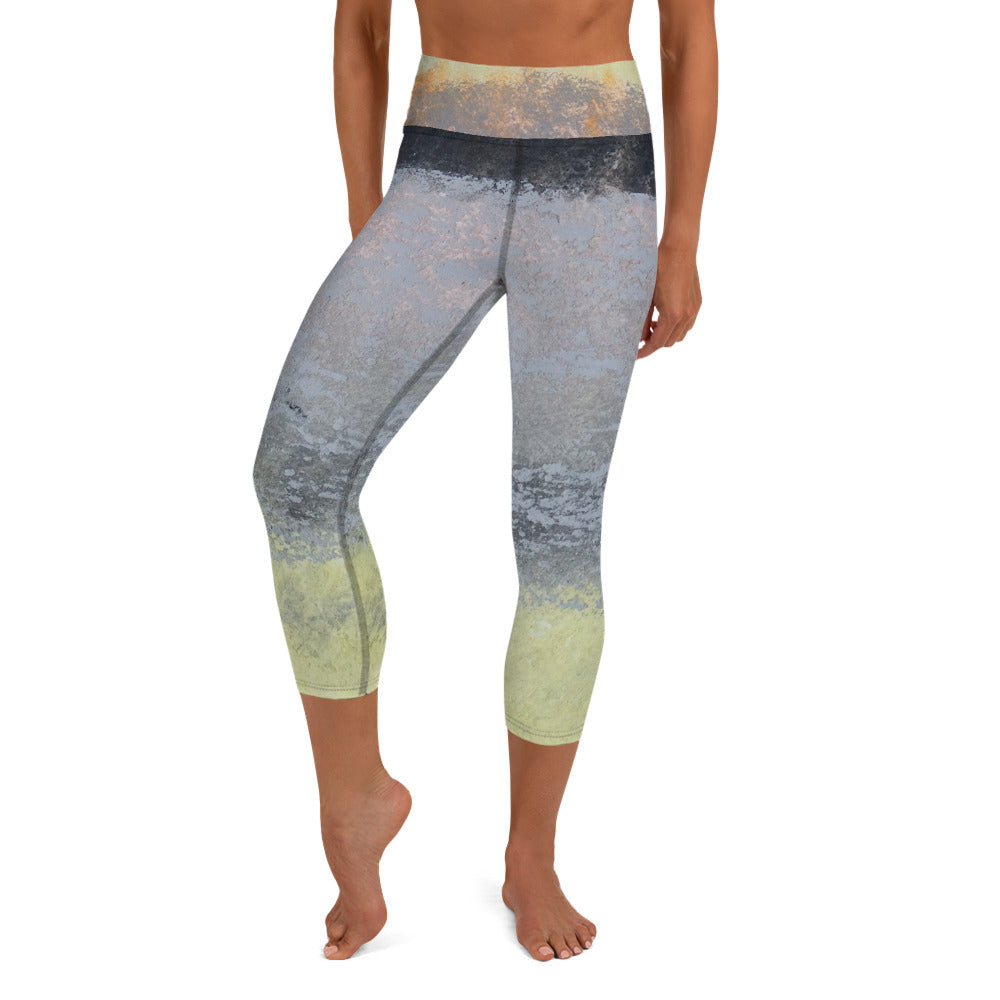 Out of the Fog ~ Yoga Capri Leggings